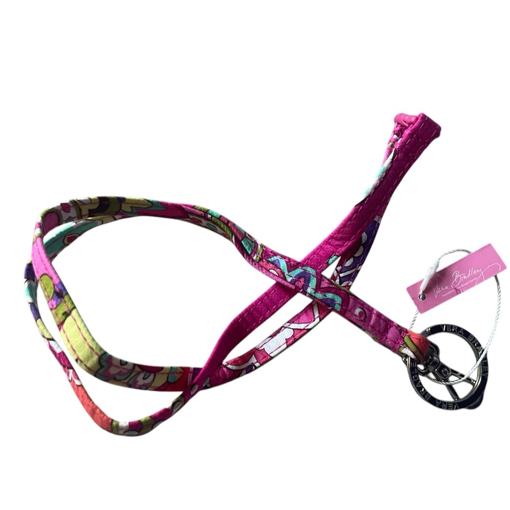 Vibrant Pink Vera Bradley Women's Lanyard Key Chain